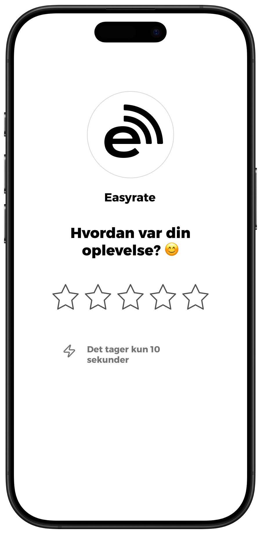 Customer review flow on a phone