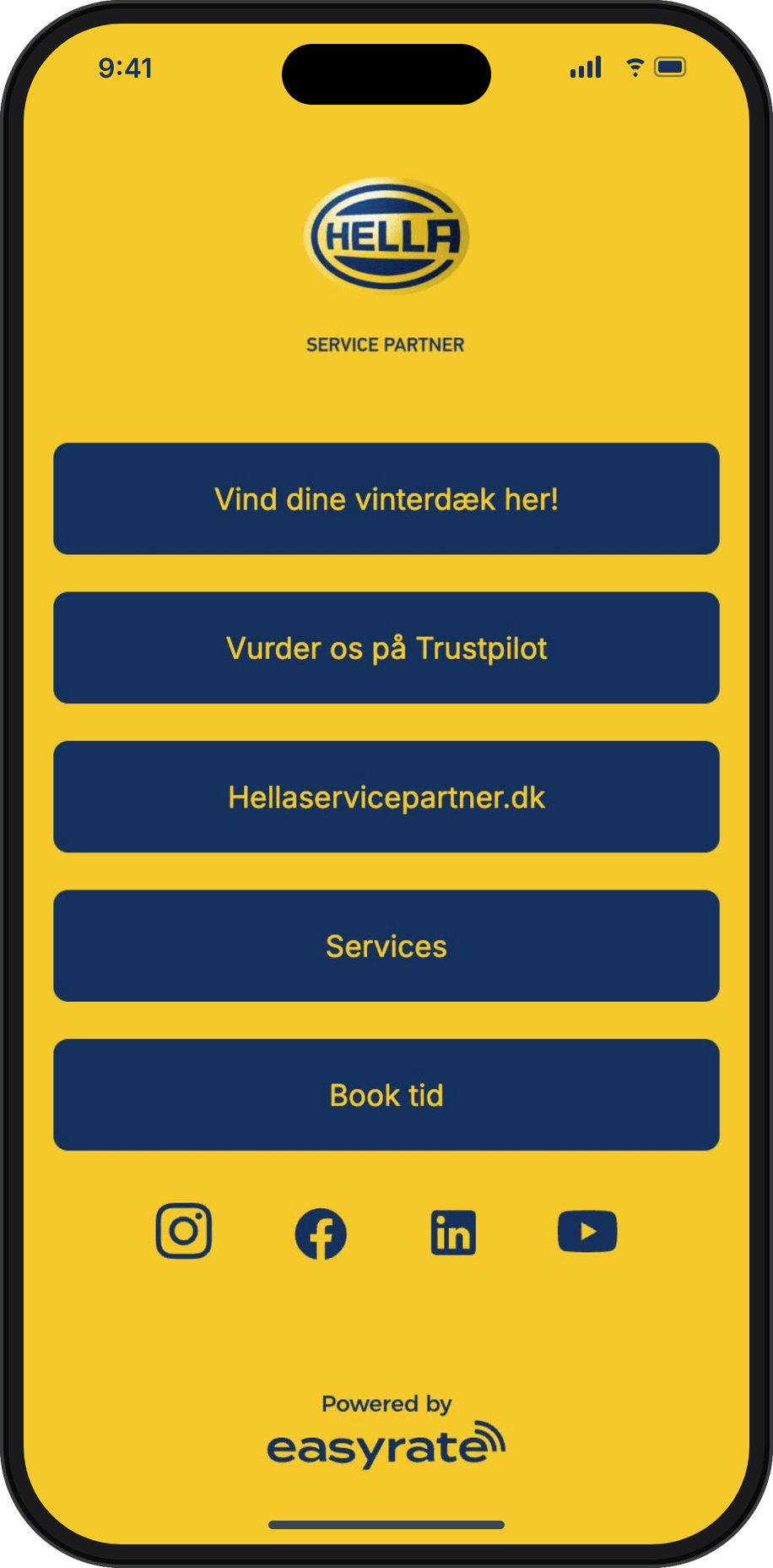 Hella Service Partner's easylink on a phone