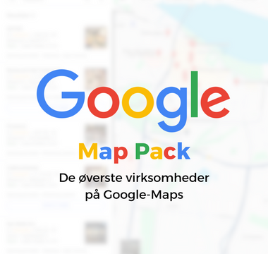 Google Map Pack. De øverste rangeret virksomheder på Google-Maps